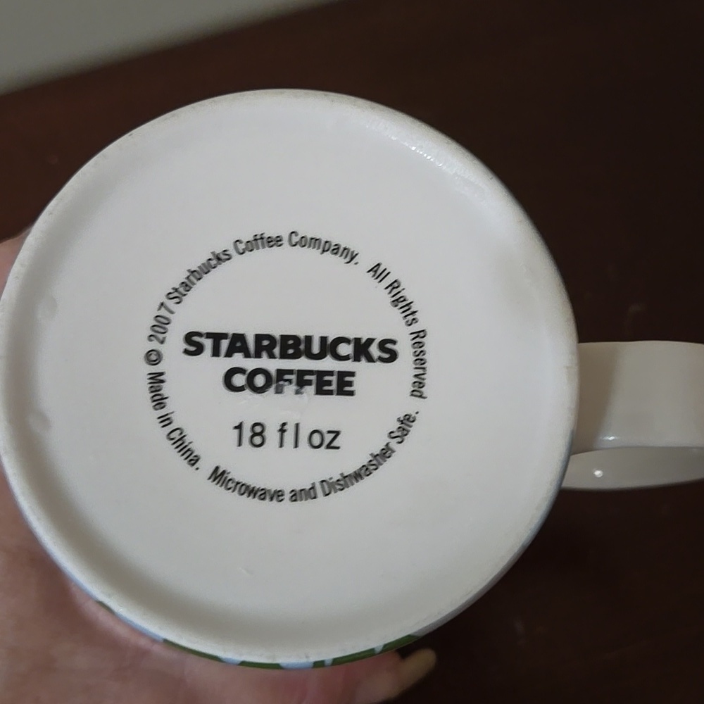 Starbucks Boston Common Mug - Green, White, and Blue - Picture 5 of 7
